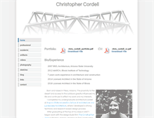 Tablet Screenshot of cwcordell.com